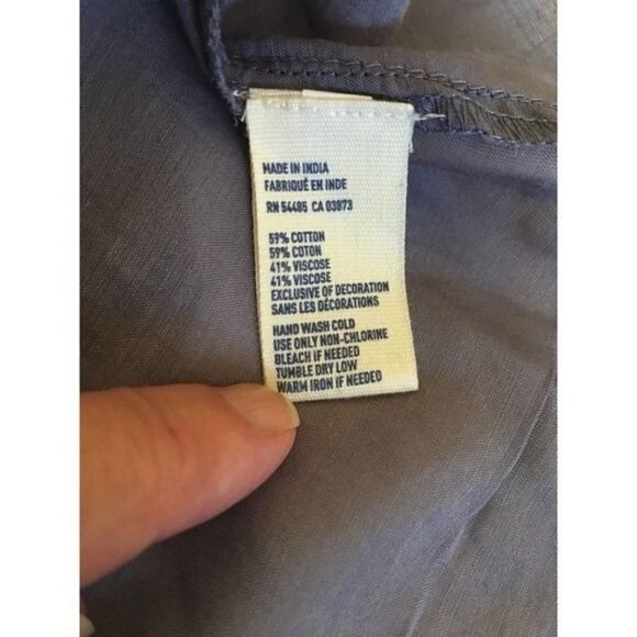 American Eagle Outfitters Womens Top Sz Small Halter V-Neck Sequin Sheer Gray - Picture 12 of 12